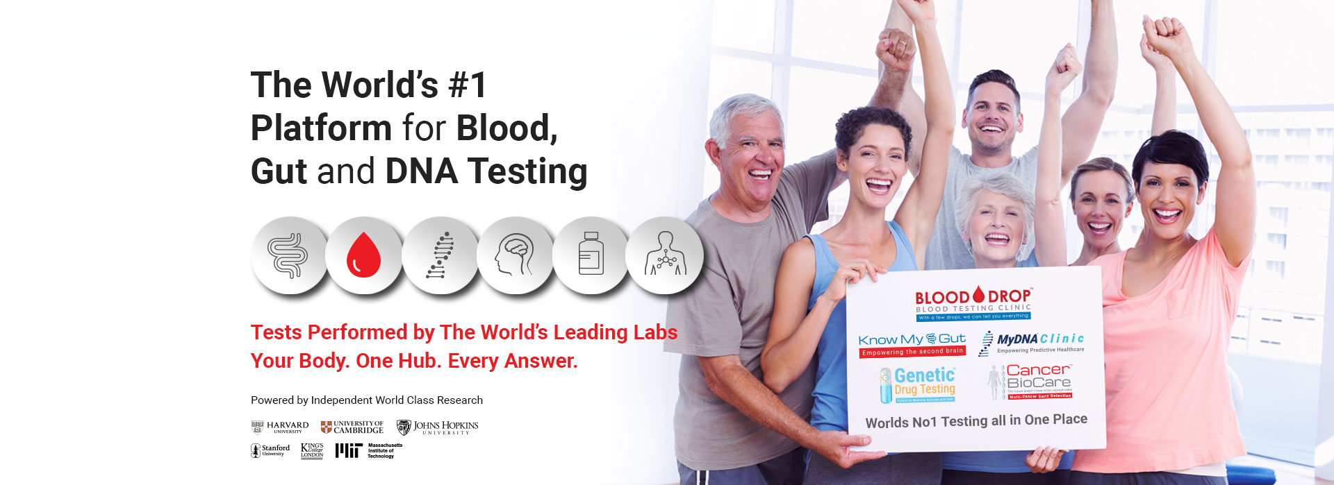 Blood, Gut and DNA testing
